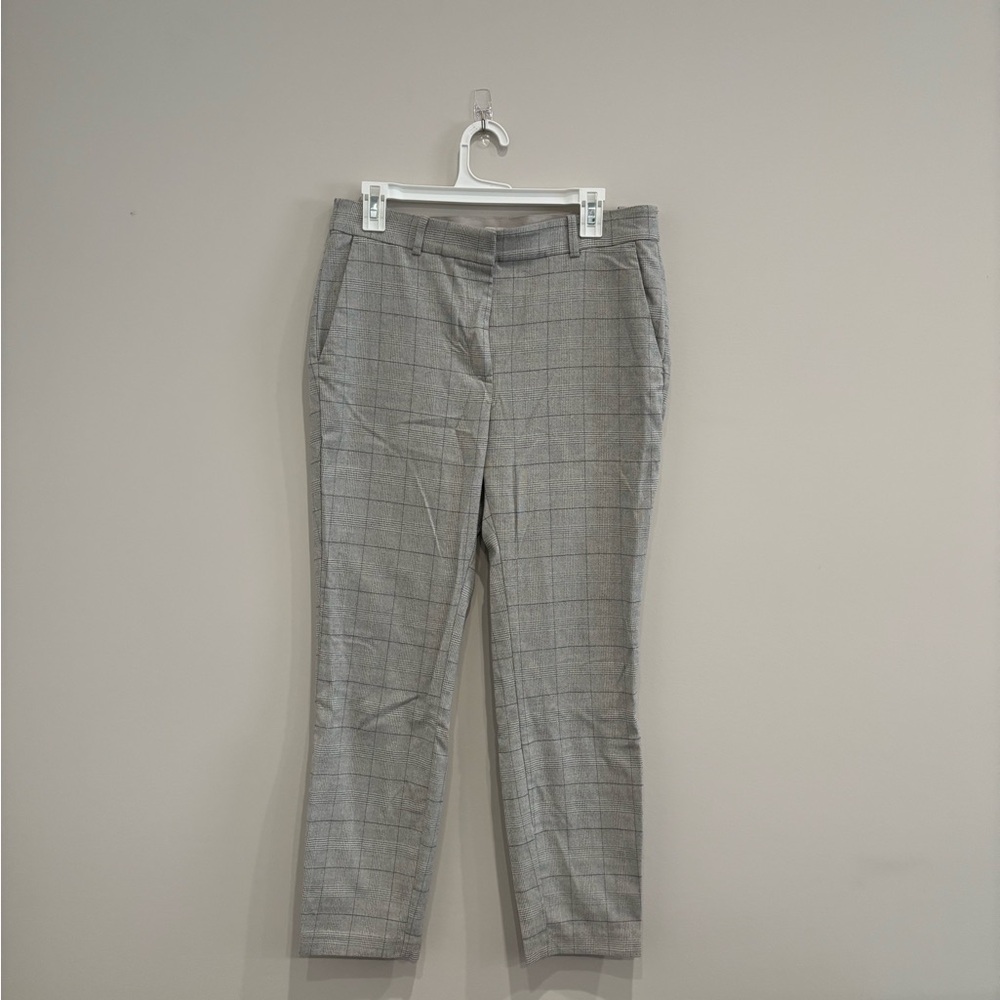 H&M Gray Checkered Plaid Trousers